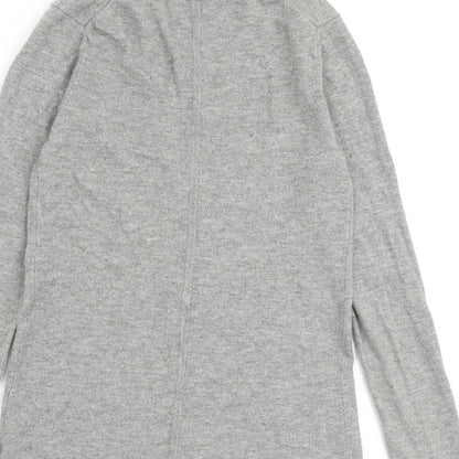 Gap Womens Grey V-Neck Nylon Cardigan Jumper Size XS