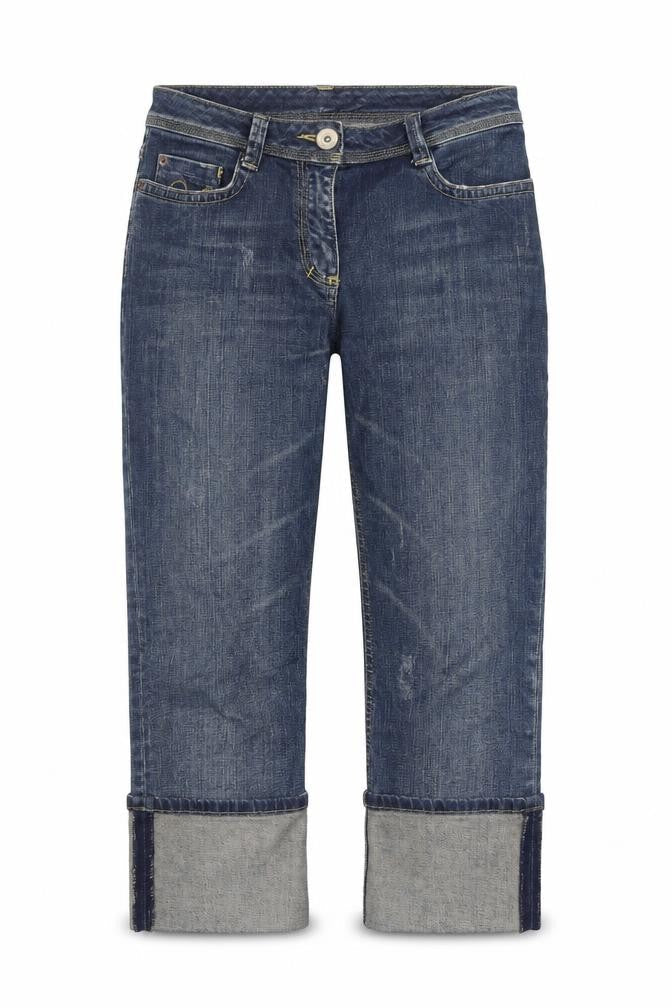 Limited Collection Womens Blue Cotton Straight Jeans Size 8 Regular Zip