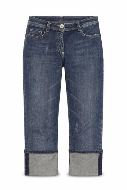 Limited Collection Womens Blue Cotton Straight Jeans Size 8 Regular Zip