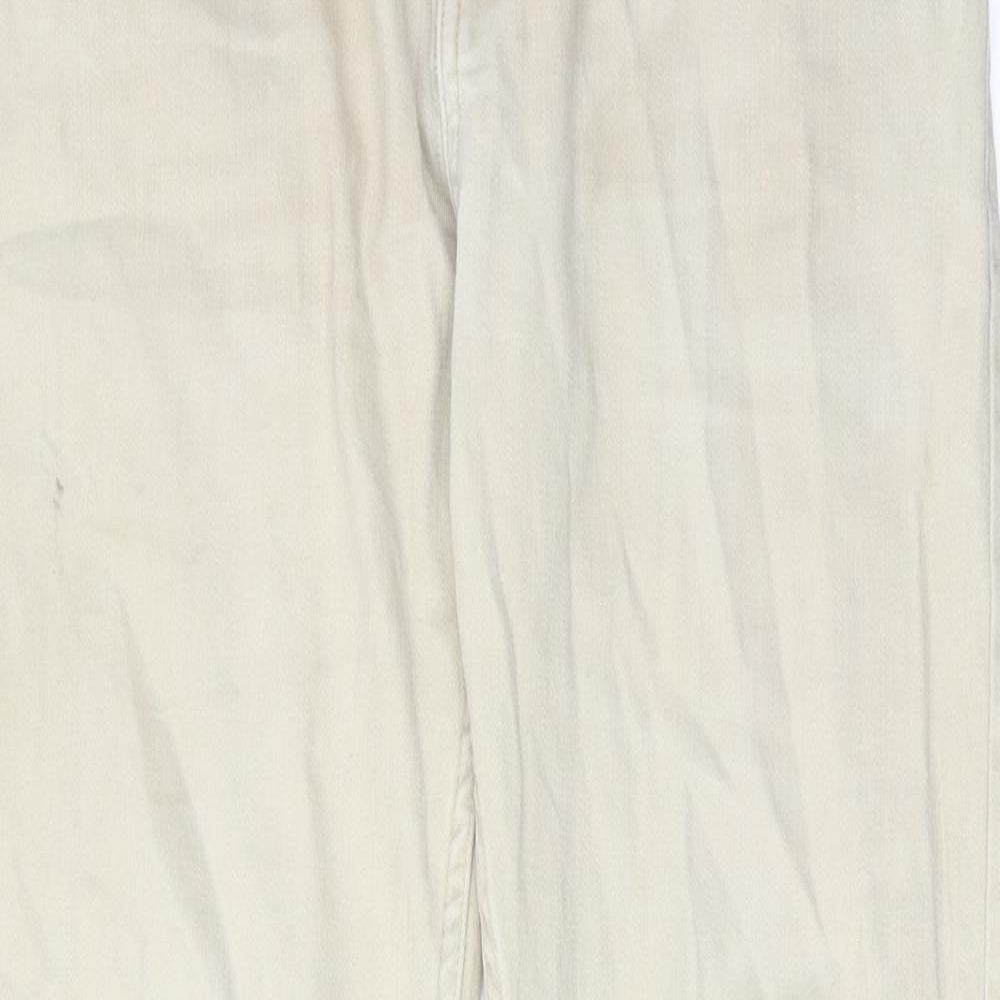 Denim & Co. Mens Beige Cotton Skinny Jeans Size 30 in L30 in Regular Zip