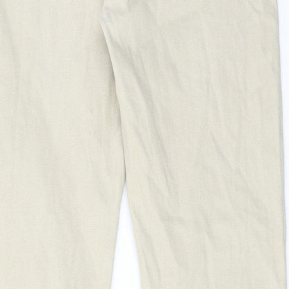 Denim & Co. Mens Beige Cotton Skinny Jeans Size 30 in L30 in Regular Zip