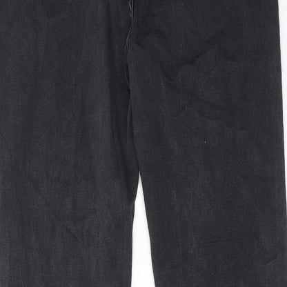 Womens UK Size 36 in Marks and Spencer Regular Fit Straight Black Jeans