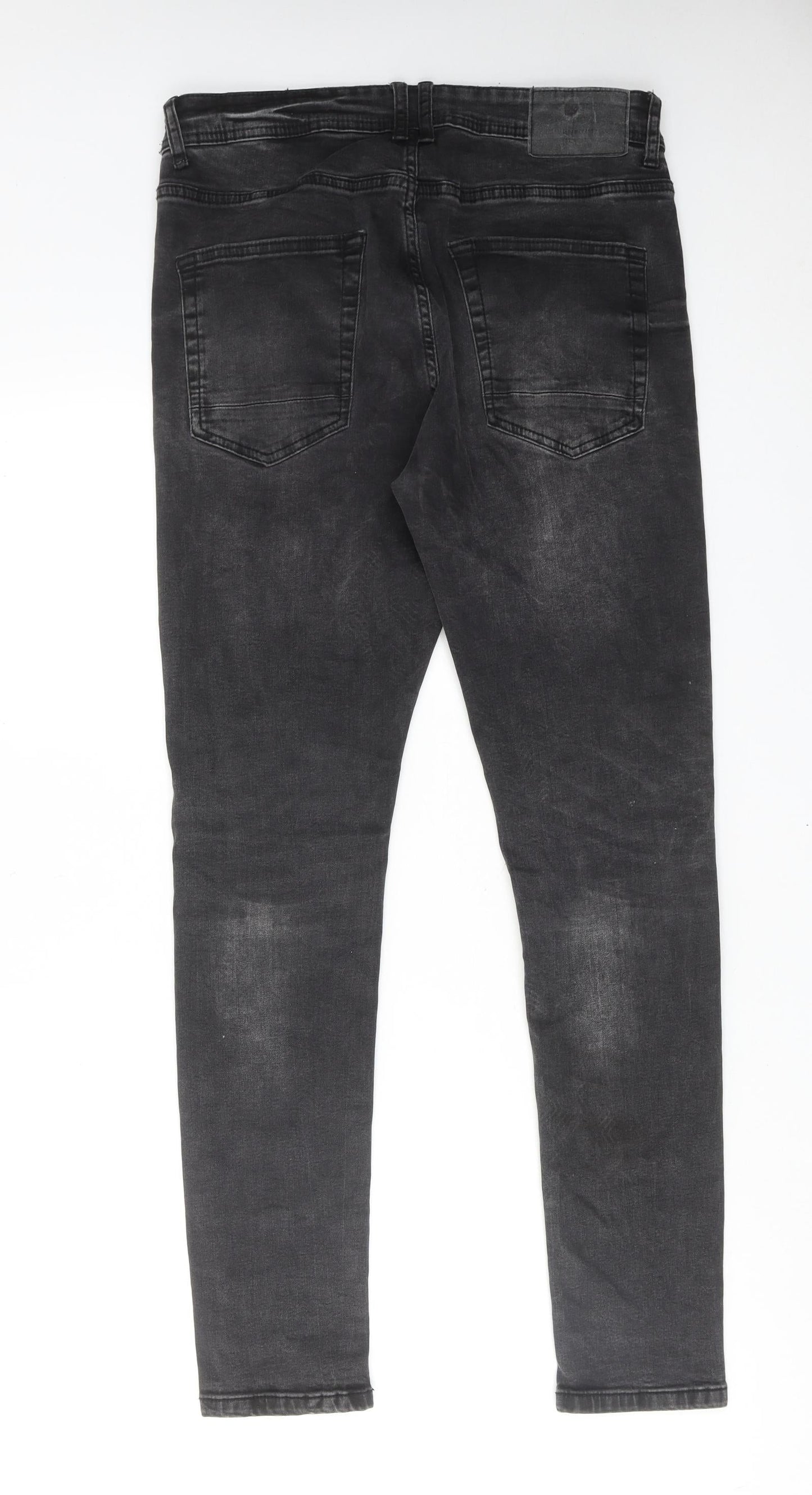 FSBN Mens Black Cotton Skinny Jeans Size 30 in L32 in Regular Zip