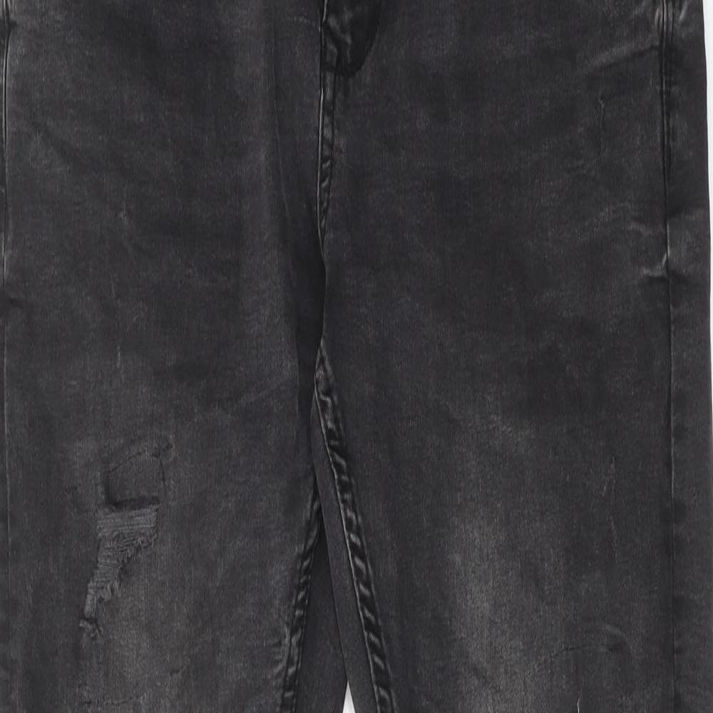 FSBN Mens Black Cotton Skinny Jeans Size 30 in L32 in Regular Zip