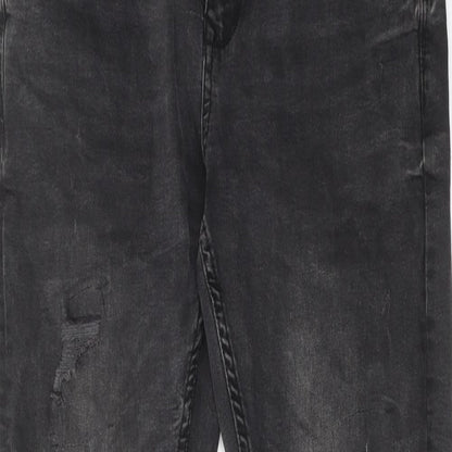 FSBN Mens Black Cotton Skinny Jeans Size 30 in L32 in Regular Zip