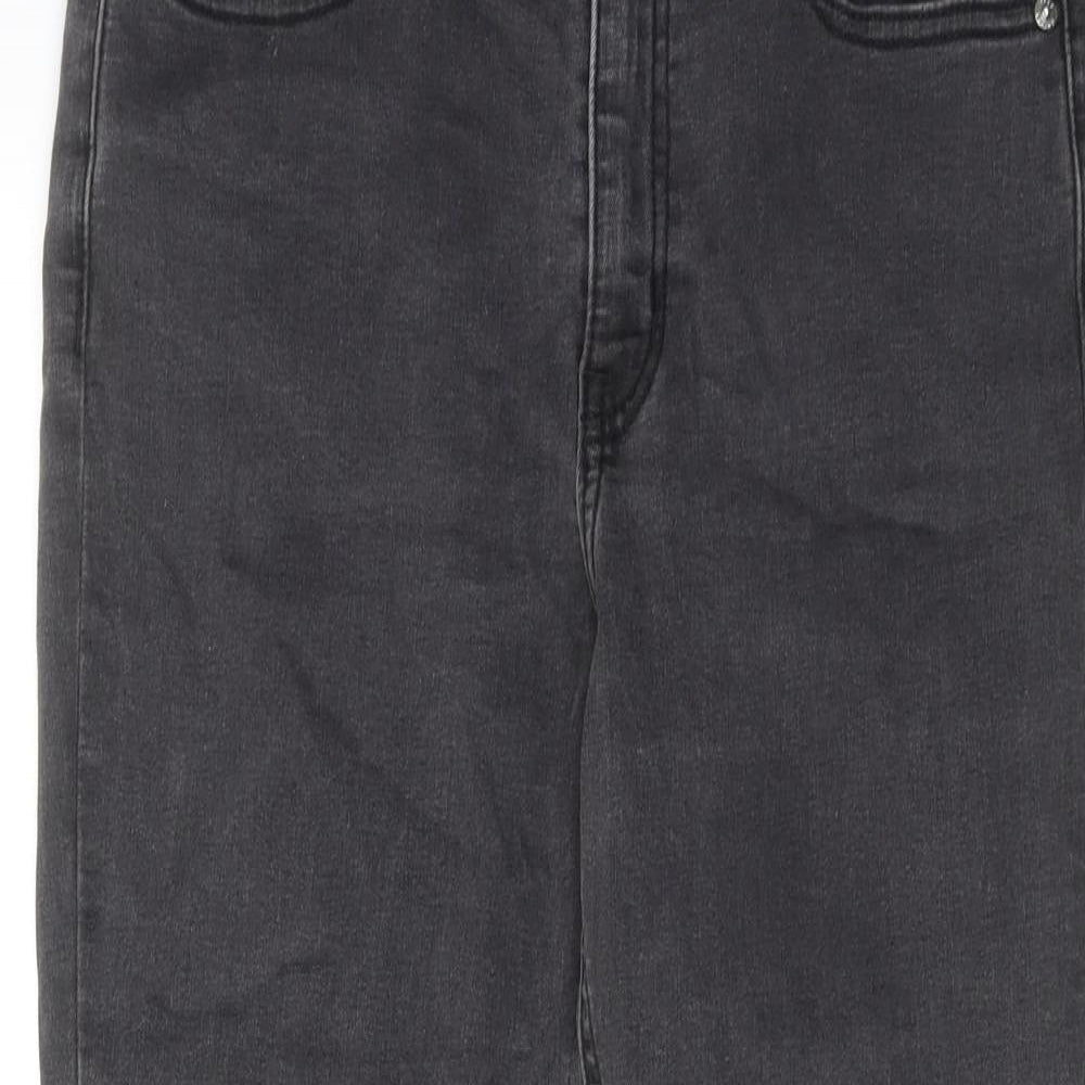 ASOS Womens Grey Cotton Skinny Jeans Size 30 in L26 in Regular Zip