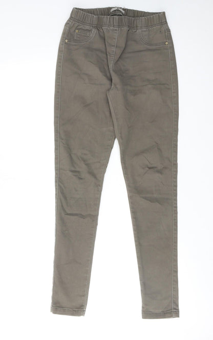 TU Womens Green Cotton Jegging Jeans Size 8 Regular