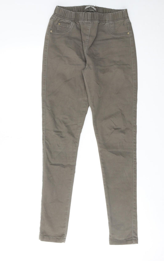 TU Womens Green Cotton Jegging Jeans Size 8 Regular