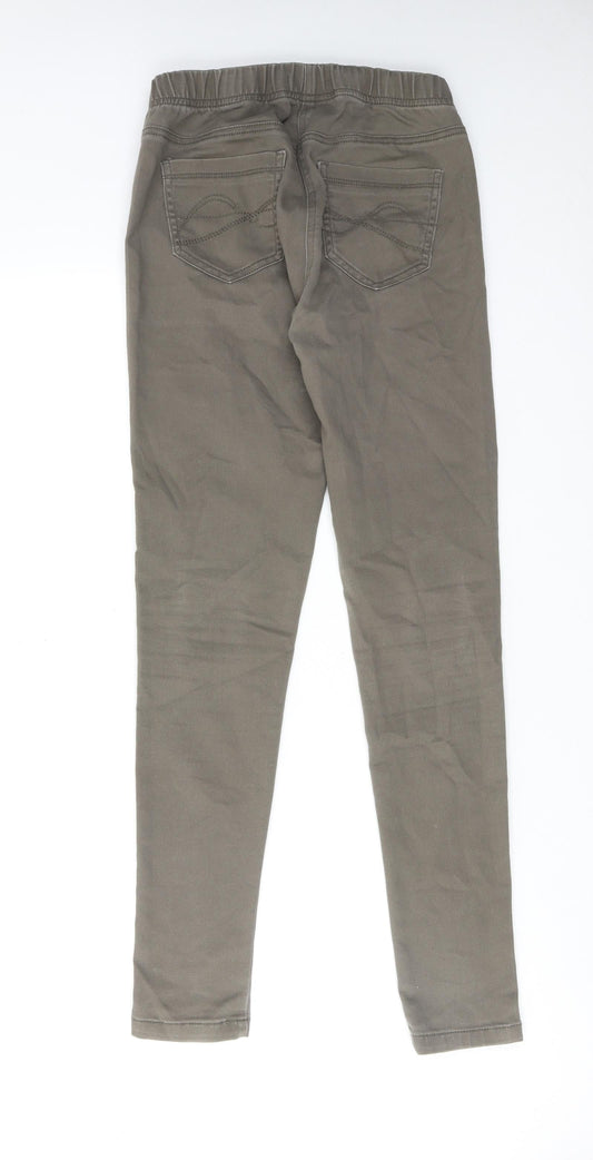 TU Womens Green Cotton Jegging Jeans Size 8 Regular