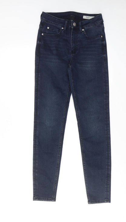 Womens UK Size 6 Marks and Spencer Regular Fit Skinny Blue Jeans