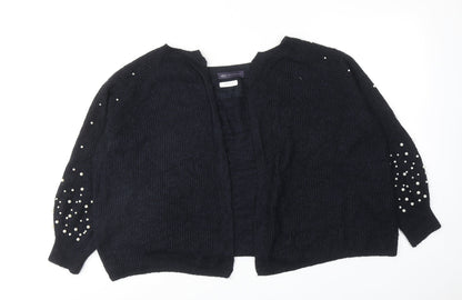 Marks and Spencer Womens Blue V-Neck Acrylic Cardigan Jumper Size XL