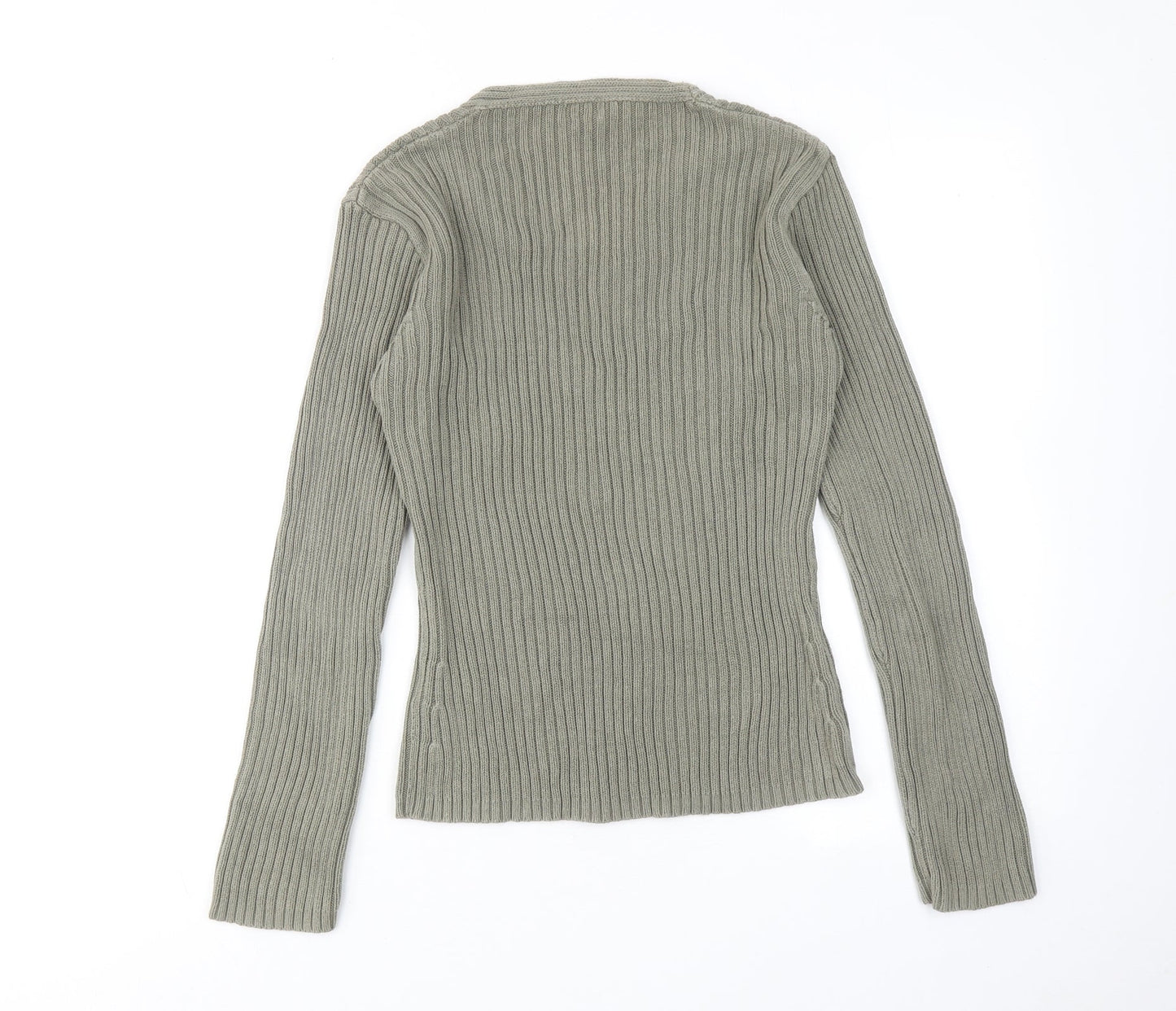 Womens UK Size L NAF NAF Green Pullover Jumper