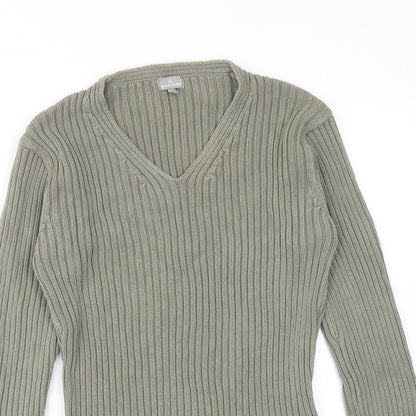 Womens UK Size L NAF NAF Green Pullover Jumper