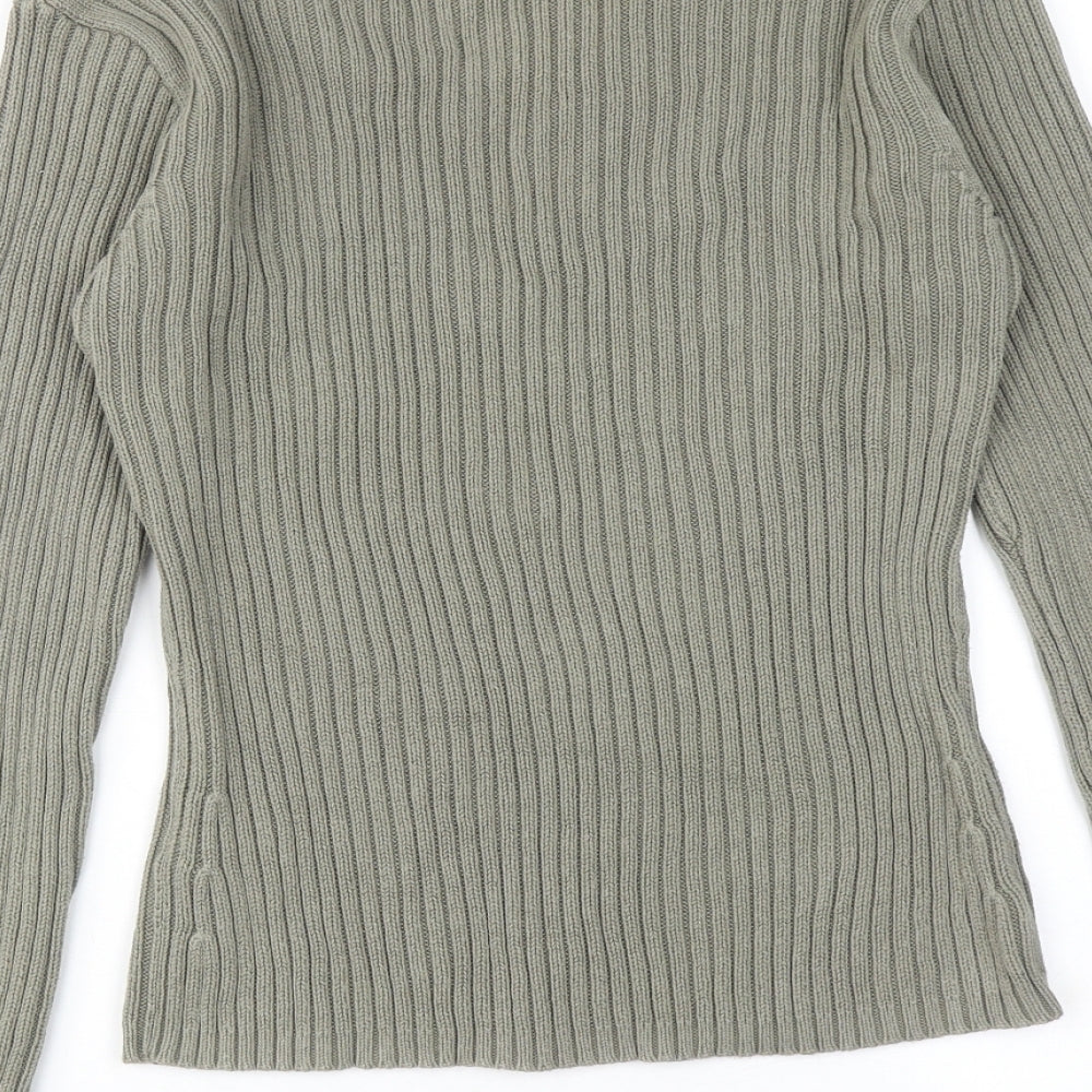 Womens UK Size L NAF NAF Green Pullover Jumper