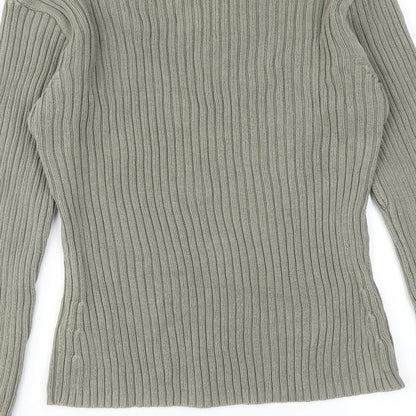 Womens UK Size L NAF NAF Green Pullover Jumper