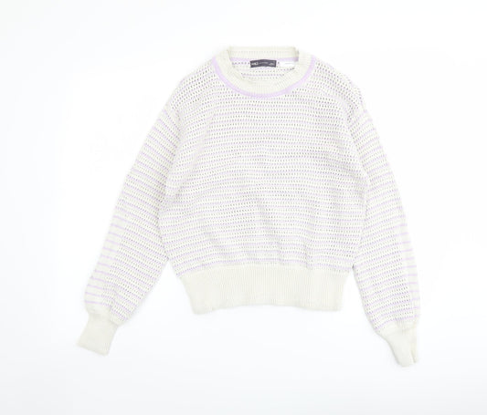 Womens UK Size S Marks and Spencer Purple Pullover Jumper