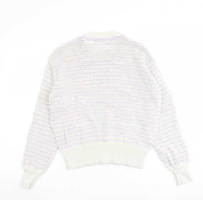 Womens UK Size S Marks and Spencer Purple Pullover Jumper