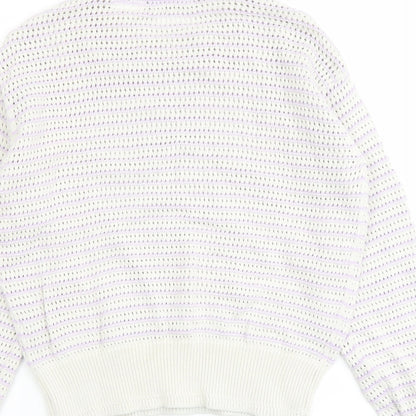 Womens UK Size S Marks and Spencer Purple Pullover Jumper