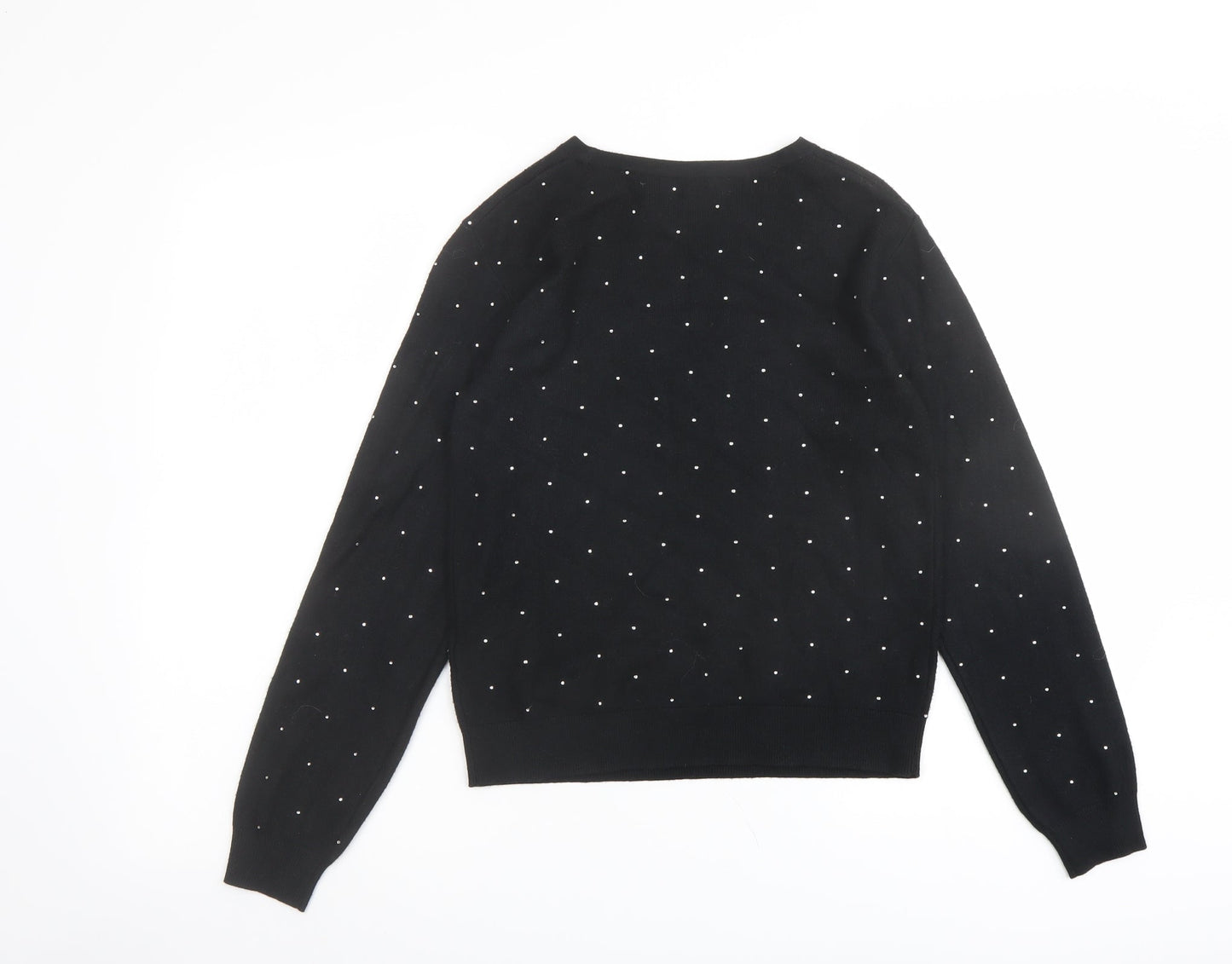 Womens UK Size XS Marks and Spencer Black Pullover Jumper