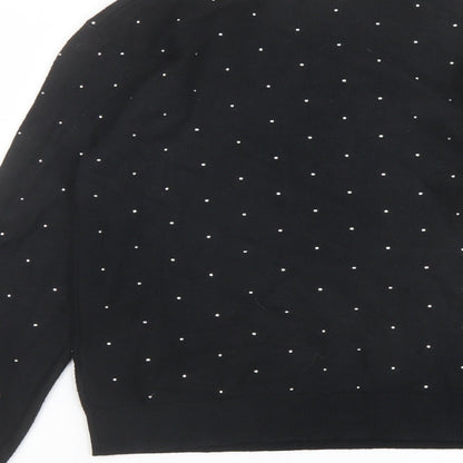 Womens UK Size XS Marks and Spencer Black Pullover Jumper