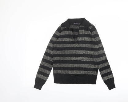 Womens UK Size XS Marks and Spencer Black Pullover Jumper