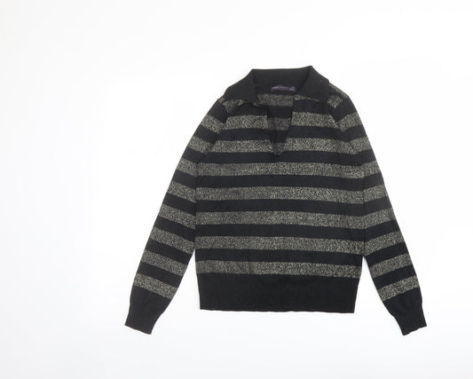 Womens UK Size XS Marks and Spencer Black Pullover Jumper
