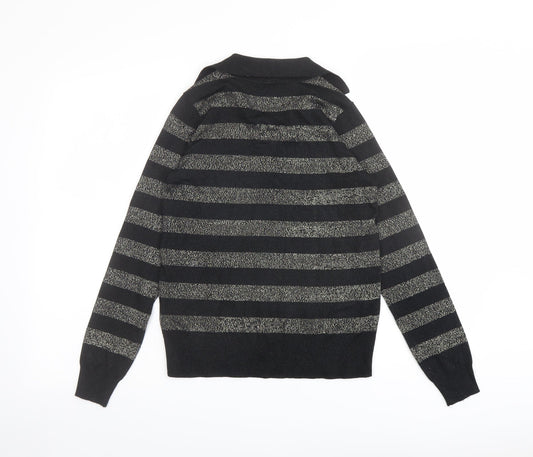 Womens UK Size XS Marks and Spencer Black Pullover Jumper