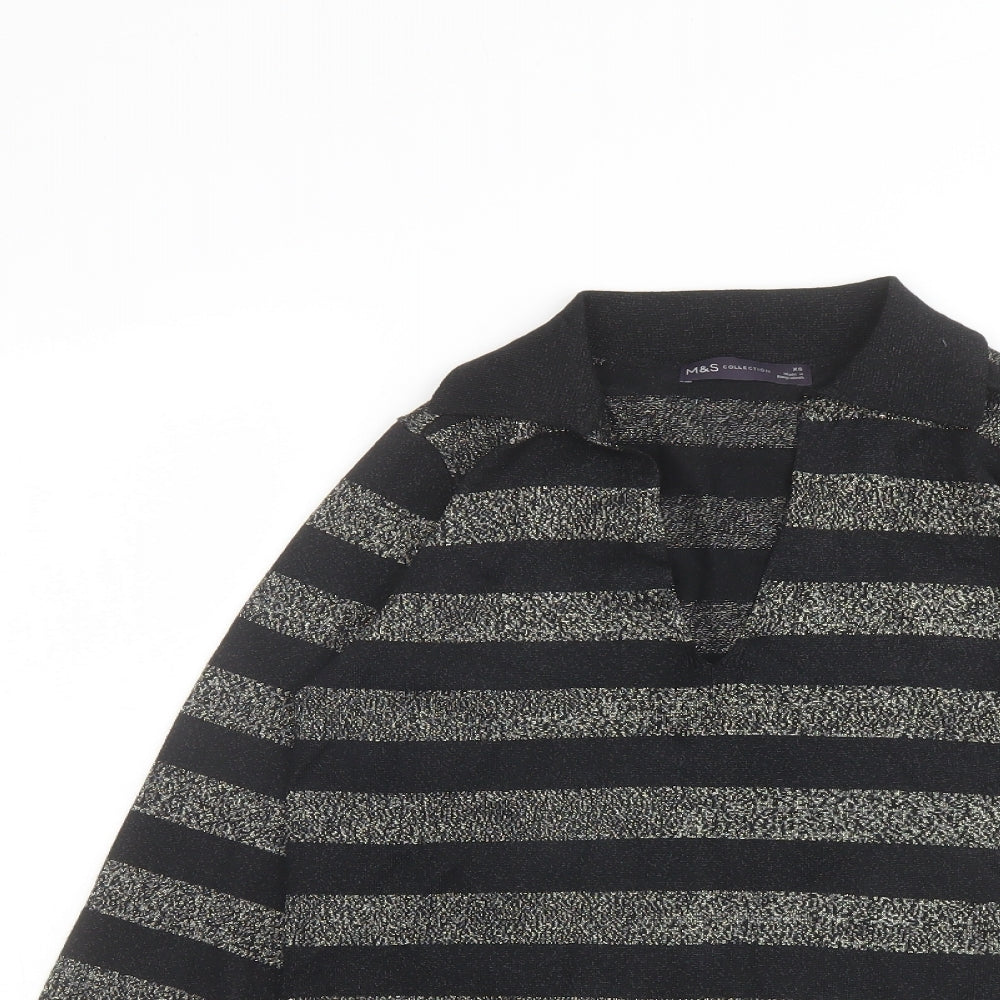 Womens UK Size XS Marks and Spencer Black Pullover Jumper