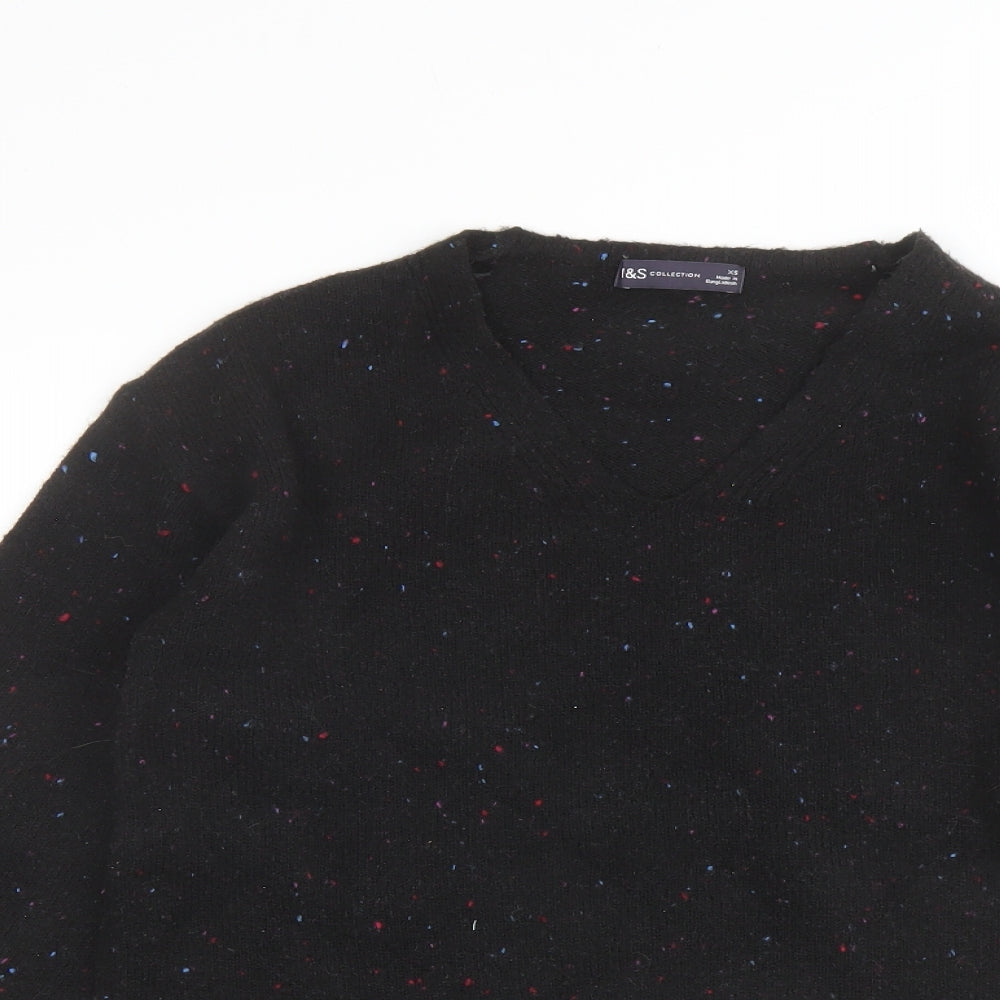 Womens UK Size XS Marks and Spencer Black Pullover Jumper