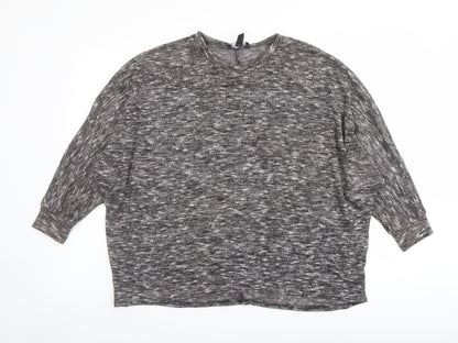 Womens UK Size S New Look Grey Pullover Jumper