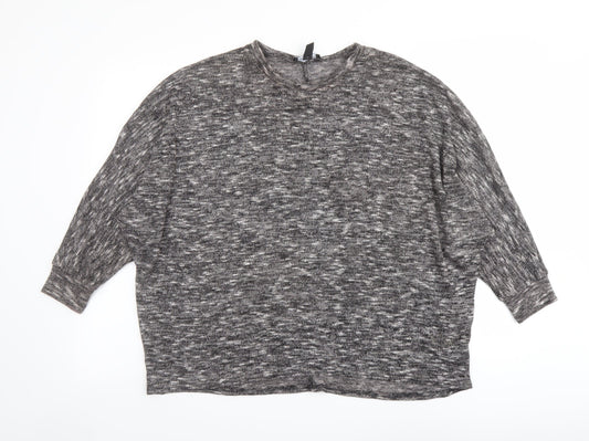 Womens UK Size S New Look Grey Pullover Jumper