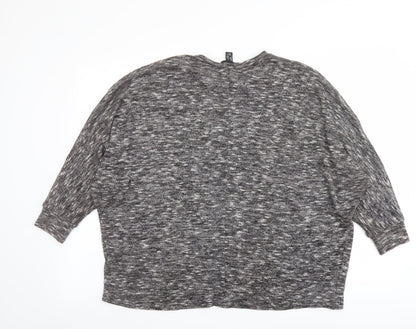 Womens UK Size S New Look Grey Pullover Jumper