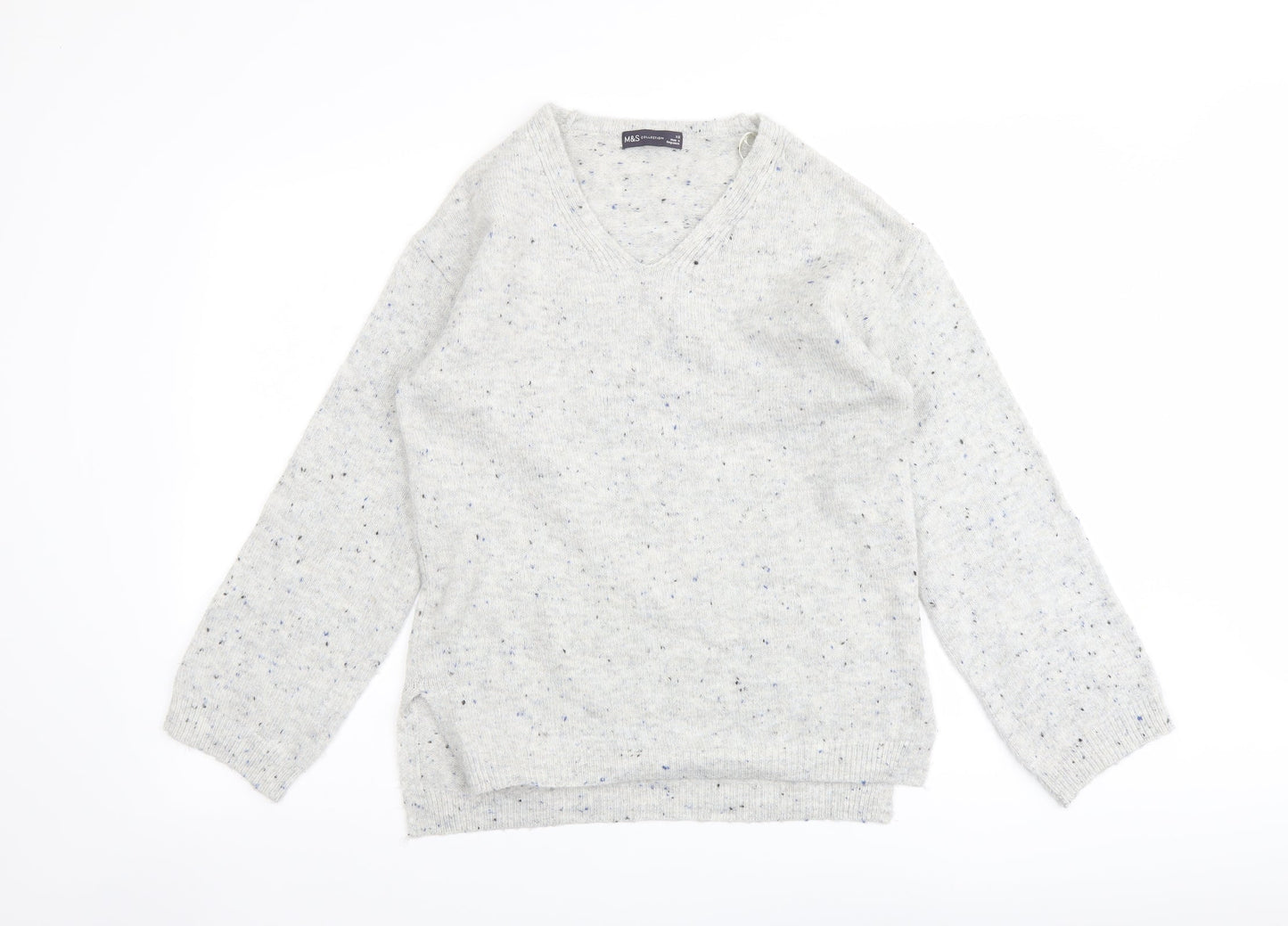 Womens UK Size XS Marks and Spencer Grey Pullover Jumper