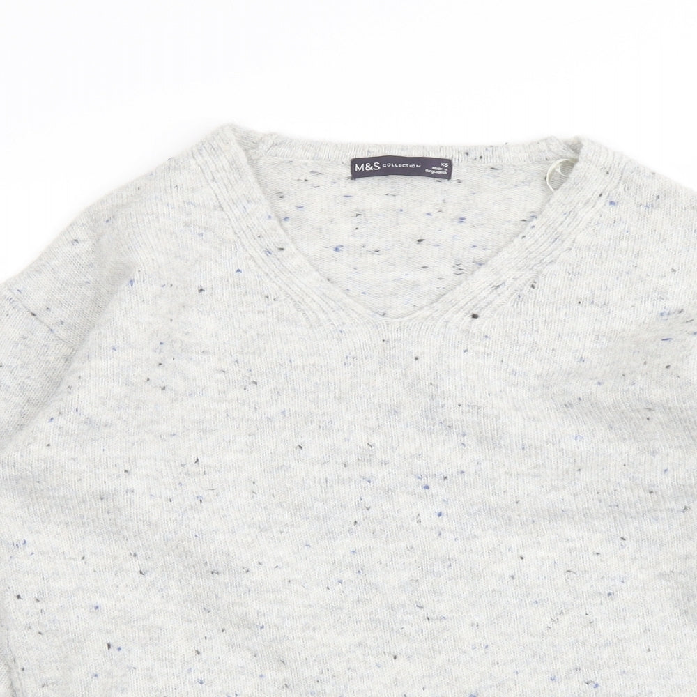 Womens UK Size XS Marks and Spencer Grey Pullover Jumper