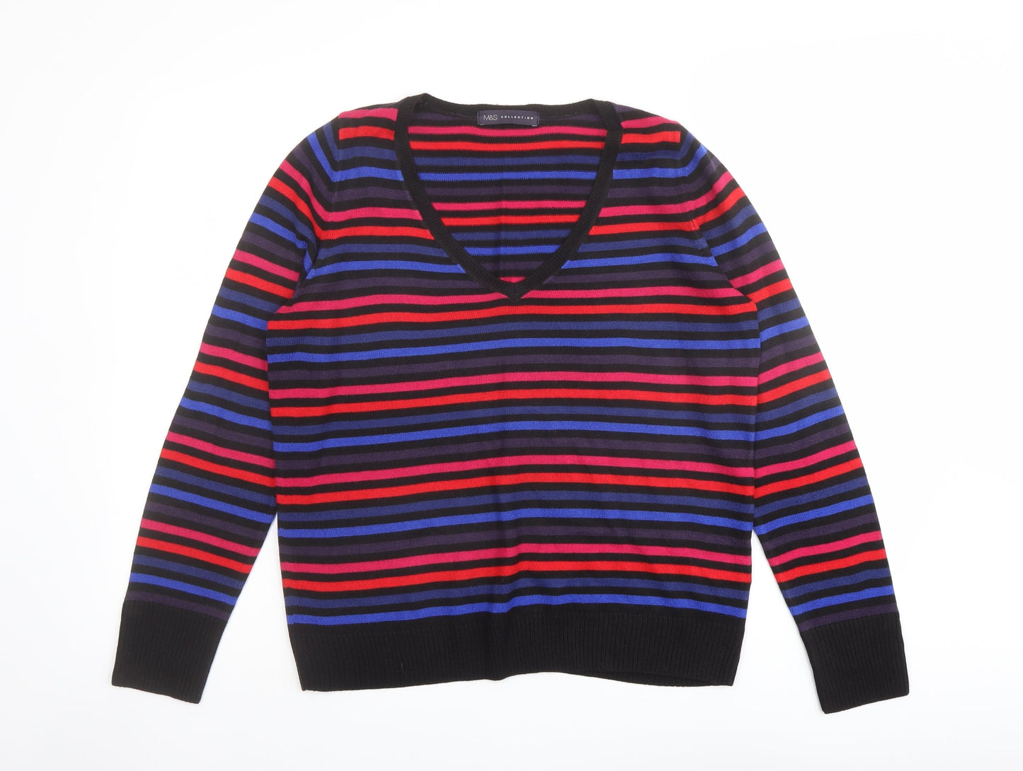 Womens UK Size 14 Marks and Spencer Multicoloured Pullover Jumper