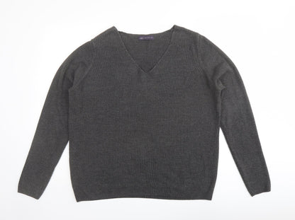 Womens UK Size 18 Marks and Spencer Grey Pullover Jumper
