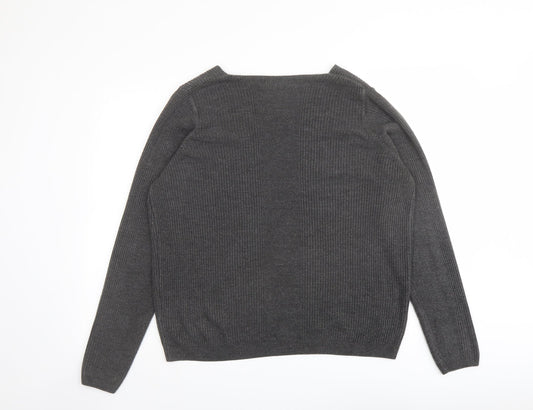 Womens UK Size 18 Marks and Spencer Grey Pullover Jumper