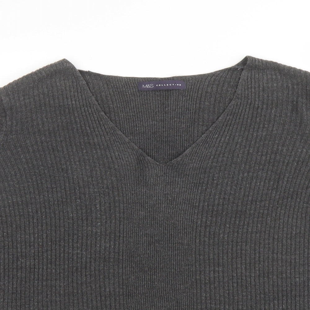 Womens UK Size 18 Marks and Spencer Grey Pullover Jumper