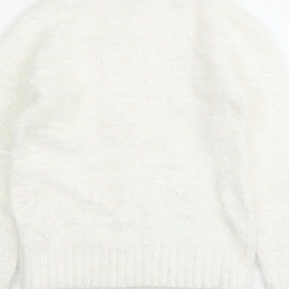 Womens UK Size L Select Ivory Pullover Jumper