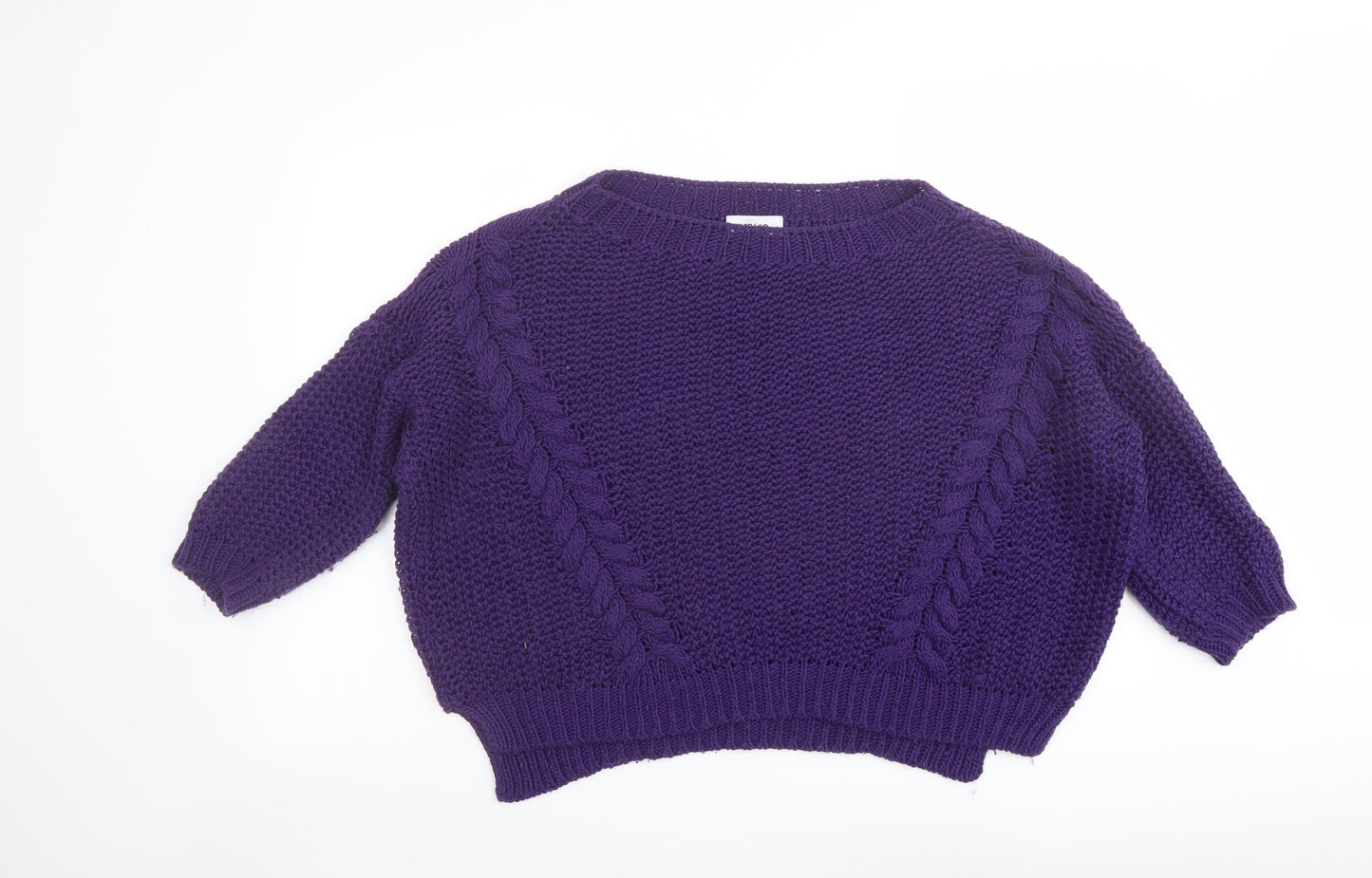 Womens UK Size S Isabella D. Purple Pullover Jumper