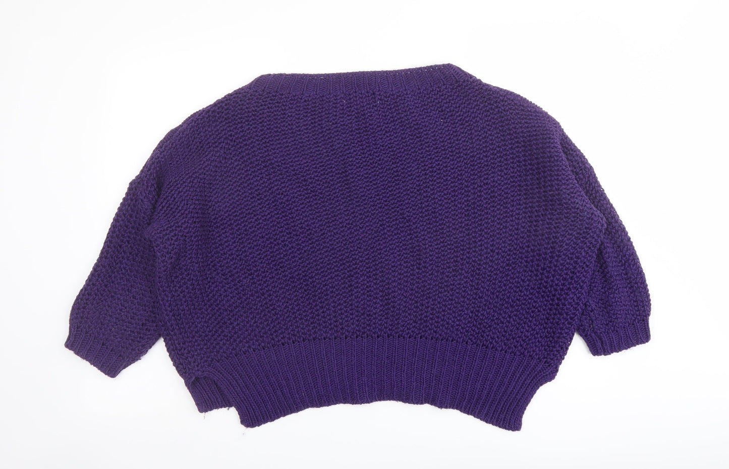 Womens UK Size S Isabella D. Purple Pullover Jumper
