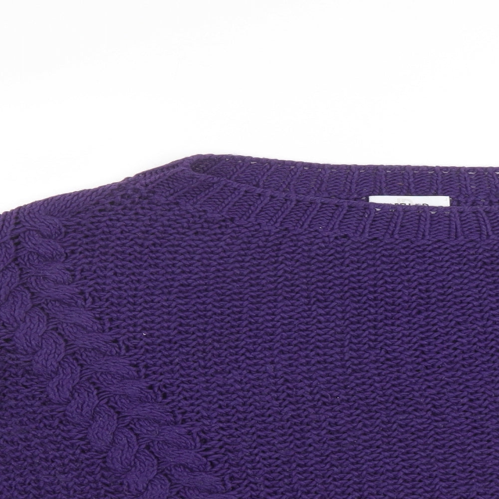 Womens UK Size S Isabella D. Purple Pullover Jumper