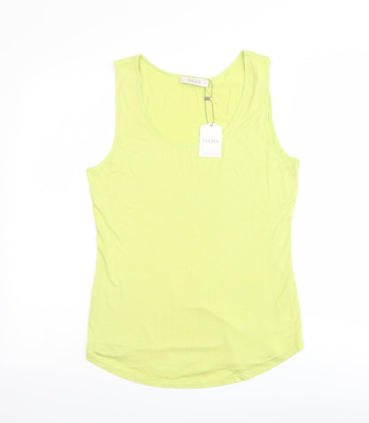 Womens UK Size M Oasis Green Basic Tank