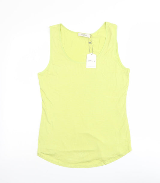 Womens UK Size M Oasis Green Basic Tank