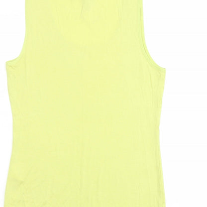 Womens UK Size M Oasis Green Basic Tank