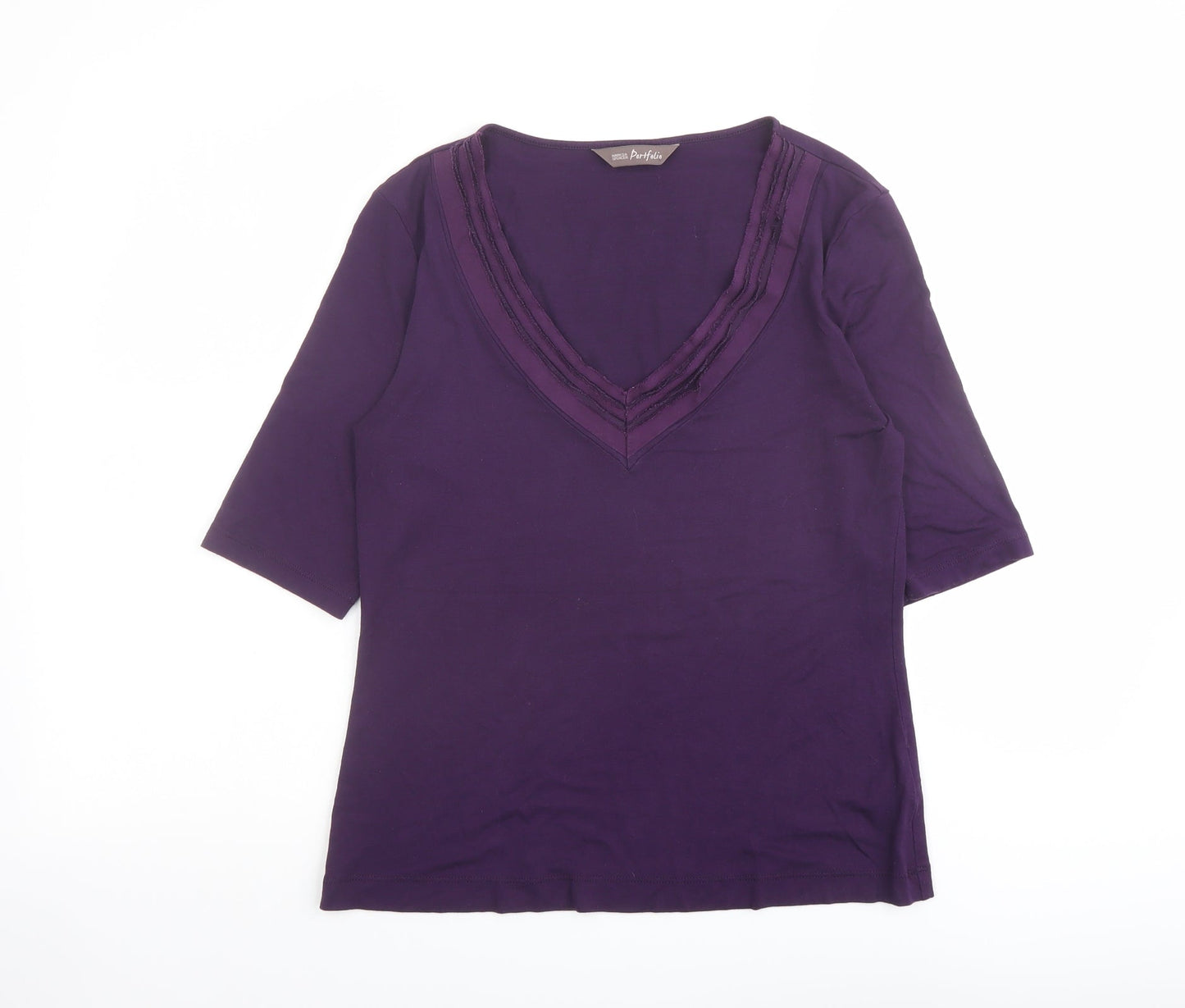Womens UK Size 12 Marks and Spencer Purple Pullover Jumper