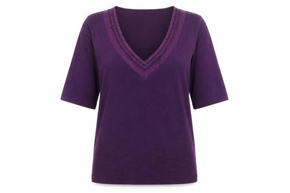 Womens UK Size 12 Marks and Spencer Purple Pullover Jumper