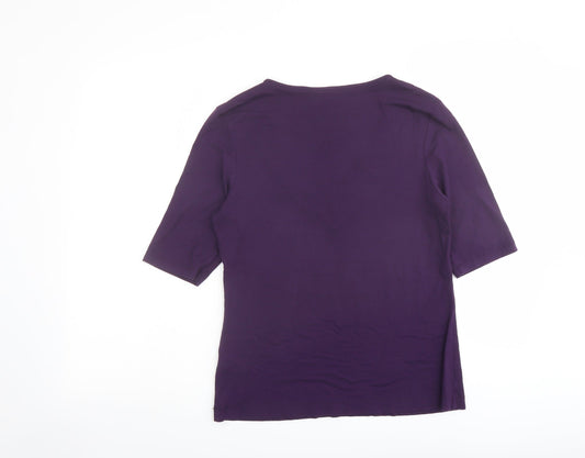 Womens UK Size 12 Marks and Spencer Purple Pullover Jumper
