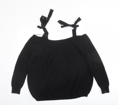 Womens UK Size 6 River Island Black Pullover Jumper
