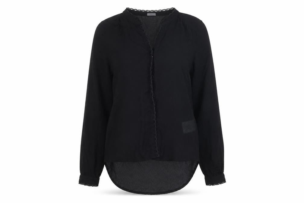 Womens UK Size S VERO MODA Black Basic Blouse